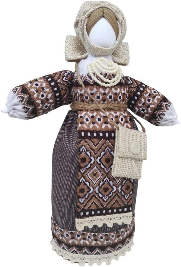Goodsright Decor Exclusive Vintage Collectible Ukrainian Motanka Figurine Slavic Design Handmade Made in Ukraine 7.5"