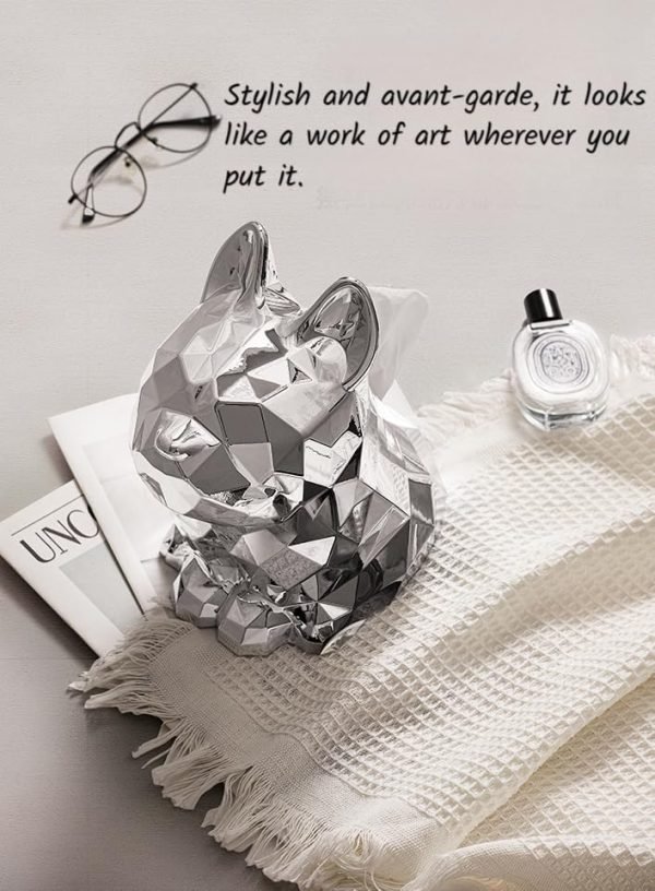 Goodsright Decor Creative French Bulldog Tissue Holder, Living Room, entryway, TV Stand, Coffee Table, Dining Table Tissue Box, Eyeglasses Holder, Fashionable and Cool Decorative Ornaments