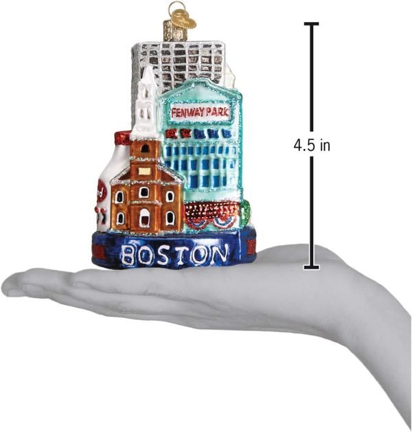 Goodsright Decor Old World Christmas Glass Blown Ornament Boston City