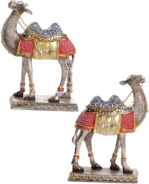 Goodsright Decor 2pcs Camel Ornaments Camel Decoration Cartoon Camel Craft Desktop Decoration Tabletop Camel Ornament Resin Camel Statue Desktop Camel Ornament Camel Sculpture Figurines Home Decor