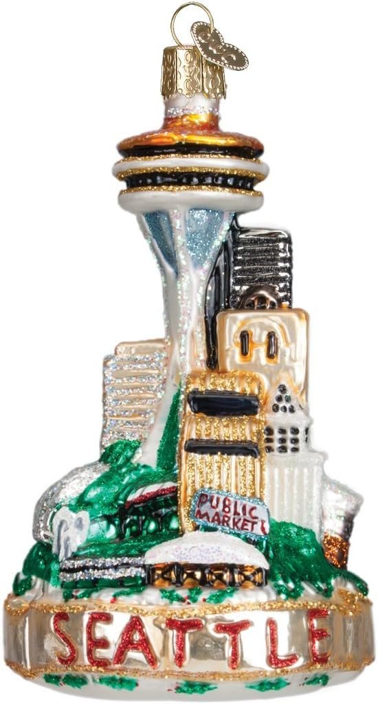 Goodsright Decor Old World Christmas Glass Blown Ornament Boston City