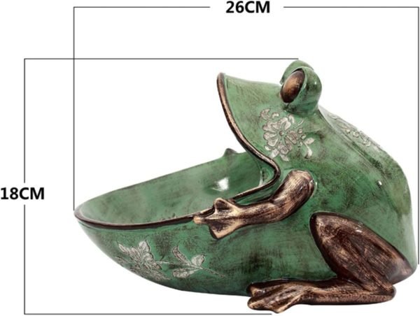 Goodsright Decor Big Mouth Frog Storage Box, Porch Storage Decoration, Statue Sculpture, Key Candy Container, Home Table Decoration, Animals Statue, Green Frog