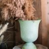Goodsright Decor Artificial Flower Decoration Flower Vase Large Iron Goblet Vase Storage Basket for Creative Decoration Vintage Flower Pot Balcony Unique Garden Sculpture