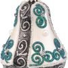 Goodsright Decor Christmas Bell Ornament 4-Inch Blown Glass (Gold Embellished)