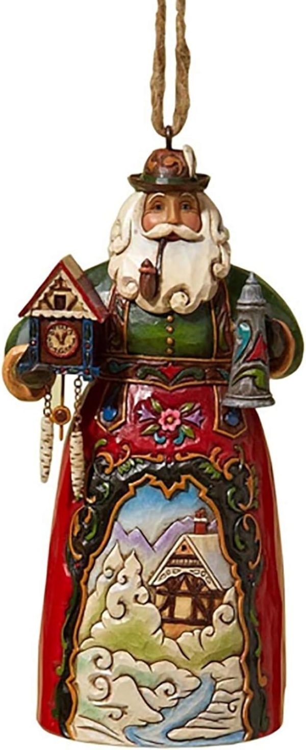 Goodsright Decor Russian Santa Stone Resin Hanging Ornament, 4.75??