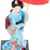 Goodsright Decor Japanese Geisha Kimono Doll Collectible Figurines Traditional Craft Desktop Ornaments for Home Restaurant Table Decors