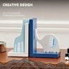 Goodsright Decor Bookend Ornaments Wooden Cartoon Elephant Bookends For Kid's Room & Nursery Room Decor Decorative Creative Boy Girl Room Bookcase Board Desktop Storage Book Holder For Students