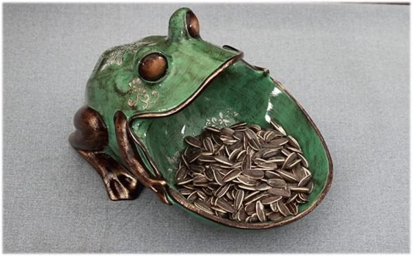 Goodsright Decor Big Mouth Frog Storage Box, Porch Storage Decoration, Statue Sculpture, Key Candy Container, Home Table Decoration, Animals Statue, Green Frog