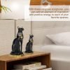 Goodsright Decor Egyptian Cat Statue, Egyptian Bastet Collectible Figurine Cat Goddess Statue, Animal Statue Ornament, Household Room Ornament Crafts Gifts Great Decoration for Home or