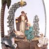 Goodsright Decor Lighted Water Globe with a Nativity Scene and Swirling Glitter, Freestanding Christmas Decoration, Religious Holiday D??cor, 8.75 Inches High