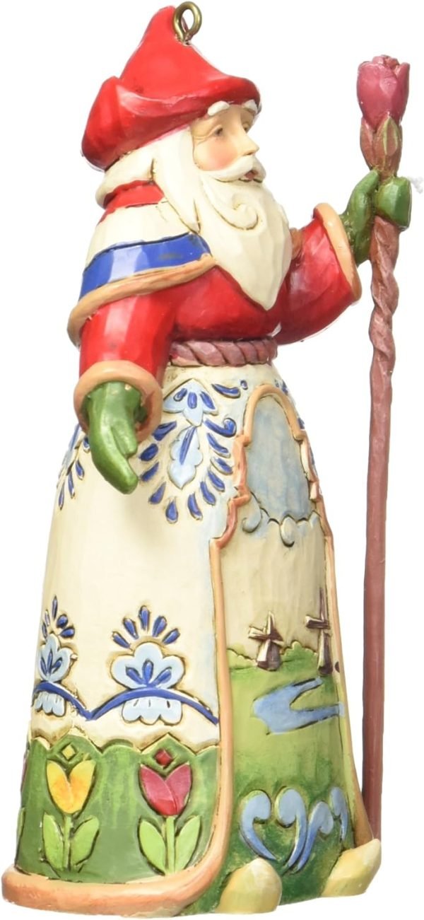 Goodsright Decor Russian Santa Stone Resin Hanging Ornament, 4.75??