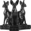 Goodsright Decor 4 Pcs Crystal Ball Base Resin Egyptian Goddess Cat Creative Gift Collectible Figurine Ball Base Ornament Resin Crafts Black Cats Statue Collectible Bastet Sculpture Bastet Statue