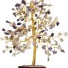 Goodsright Decor Ethnic Asia Multicolor Reiki Gemstones Money Tree Home D??cor 9" Inches Decoration Gems