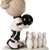 Goodsright Decor Precious Moments Growing in Grace Age 10 | Blonde Girl Bowling Bisque Porcelain Figurine | Birthday Gift | Birthday Collection | Room Decor & Gifts | Hand-Painted
