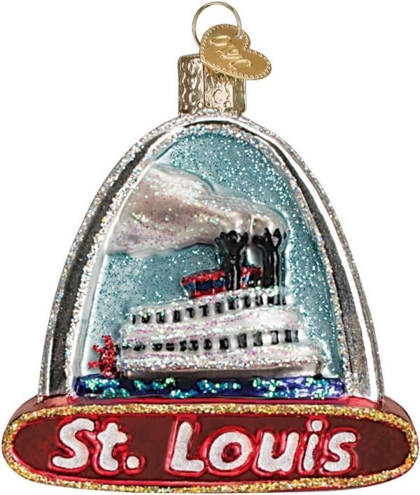 Goodsright Decor Old World Christmas Glass Blown Ornament Boston City