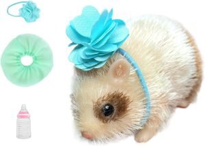 Goodsright Decor 5 Inches Reborn Baby Dolls Full Body Silicone Mini Baby Hamster Reborn Baby Hamster Cute Mini Realistic Silicone Hamster Animals Doll