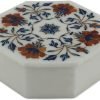 Goodsright Decor Mughal Garland Marble Inlay Jewelry Box