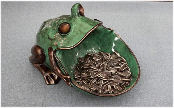 Goodsright Decor Big Mouth Frog Storage Box, Porch Storage Decoration, Statue Sculpture, Key Candy Container, Home Table Decoration, Animals Statue, Green Frog