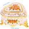 Goodsright Decor 4pcs Rose Jewelry Box Ring Holder Jewelry Case Desktop Decor Jewelry Organizer for Jewelry Organizer Small Jewelry Holder Shape Decor Trinket Boxes