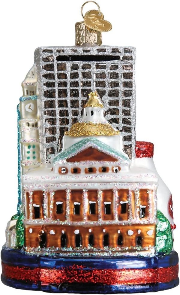 Goodsright Decor Old World Christmas Glass Blown Ornament Boston City