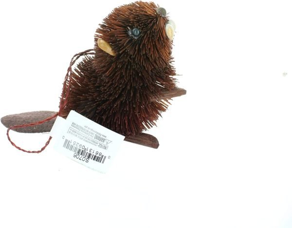 Goodsright Decor Holiday Decorative Buri Woodland Animal Hanging Accessory Christmas Tree Ornament Set with String Hanger (4 Pack)