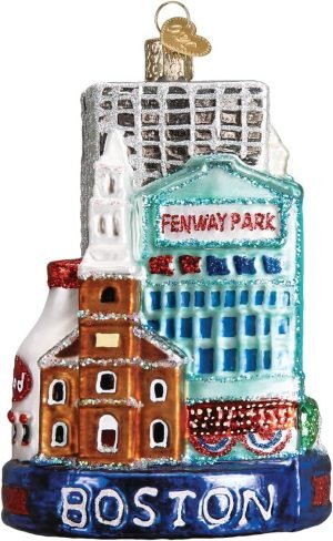 Goodsright Decor Old World Christmas Glass Blown Ornament Boston City