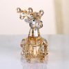 Goodsright Decor Crystal Deer Animals Lovely Elegant Craft Decorations for Home Ornaments Christmas Collectible Birthday Gifts Reindeer Figurines (Gold)