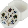 Goodsright Decor Mughal Garland Marble Inlay Jewelry Box