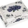 Goodsright Decor Metal Decorative Jewelry Box Vintage Treasure Chest Case Ornate Trinket Organizer Earrings Necklace Bracelet Storage Box Ring Holder Keepsake Box for Women Girls