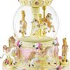 Goodsright Decor Carousel Music Box Horse Gift, Remote Control Plug in Musical Snow Globe for Girls Women Daughter Wife, Usb Charge 8-Horse Snow Globes Birthday Anniversary Valentine Gift Play Multiple Songs