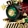 Goodsright Decor Thommas Kinkade Santa Claus is Comin' to Town Musical Snowglobe Train Car by The Bradford Exchange