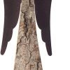 Goodsright Decor Wooden Guardian Angel Figurines for Love, Peace, Inspiration - Remembrance Angel Collectible Statue - Christmas Wood Angel Decor - Rustic Angel Gift in Memory of Loved Ones - Medium
