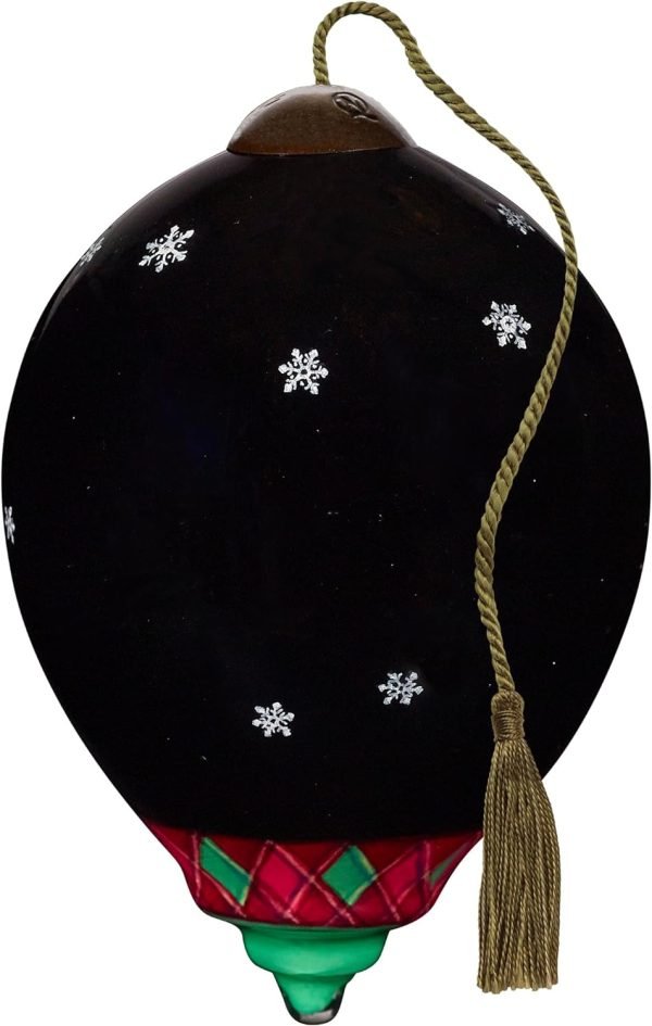 Goodsright Decor A Merry Christmas Sarah Summers Hand-Painted Blown Glass Ornament, Holiday D??cor, Christmas Tree