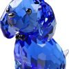 Goodsright Decor Crystal Dog Puppy Cute Valentines Day Sweet Gifts Figurine Collection Animal Collectible Ornament Lovely (Gold)
