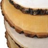 Goodsright Decor 4 Pack Basswood Round Rustic Wood Slice, Sanded Side, 9-12" Diameter, Excellent for Wedding Centerpiece, DIY Woodland Projects, Table Chargers, Pyrography, and Country Decor