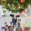 Goodsright Decor Cute Cartoon Cattle Cow Hanging Ornament Decorative Car Interior Pendant DIY Christmas Tree Ornament Lovely Animal Home Decor Decorative Hanging Ornaments Automobile Keychains