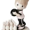 Goodsright Decor Precious Moments Growing in Grace Age 10 | Blonde Girl Bowling Bisque Porcelain Figurine | Birthday Gift | Birthday Collection | Room Decor & Gifts | Hand-Painted