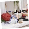 Goodsright Decor Owl Jewelry Box Ceramic Owl Jar with Lid Owl Shape Aroma Jar Desktop Decor Ceramic Desktop Ornament Meditation Aromatherapy Organizer Ceramic Storage Jar Aromatherapy Decoration