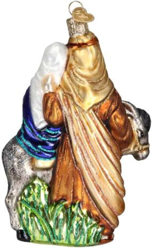 Goodsright Decor Old World Christmas Spiritual Gifts Glass Blown Ornaments for Christmas Tree Flight to Egypt