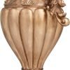 Goodsright Decor 79 Polystone Decorative Decorative Jars Decorative Container, Decorative Keepsake Box 12" x 8" x 17", Bronze