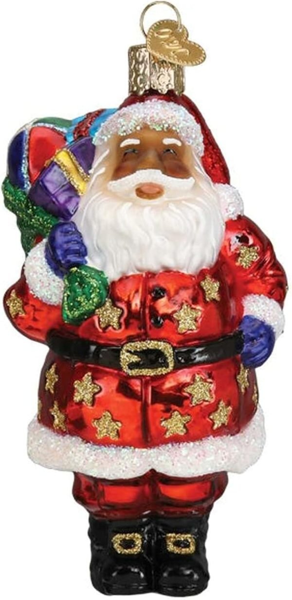 Goodsright Decor Old World Christmas Irish Santa Glass Blown Ornament for Christmas Tree