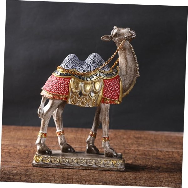 Goodsright Decor 2pcs Camel Ornaments Camel Decoration Cartoon Camel Craft Desktop Decoration Tabletop Camel Ornament Resin Camel Statue Desktop Camel Ornament Camel Sculpture Figurines Home Decor