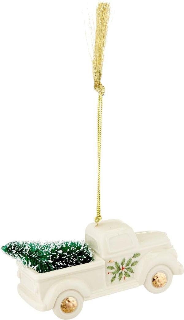 Goodsright Decor Holiday Truck with Tree Ornament