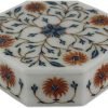 Goodsright Decor Mughal Garland Marble Inlay Jewelry Box