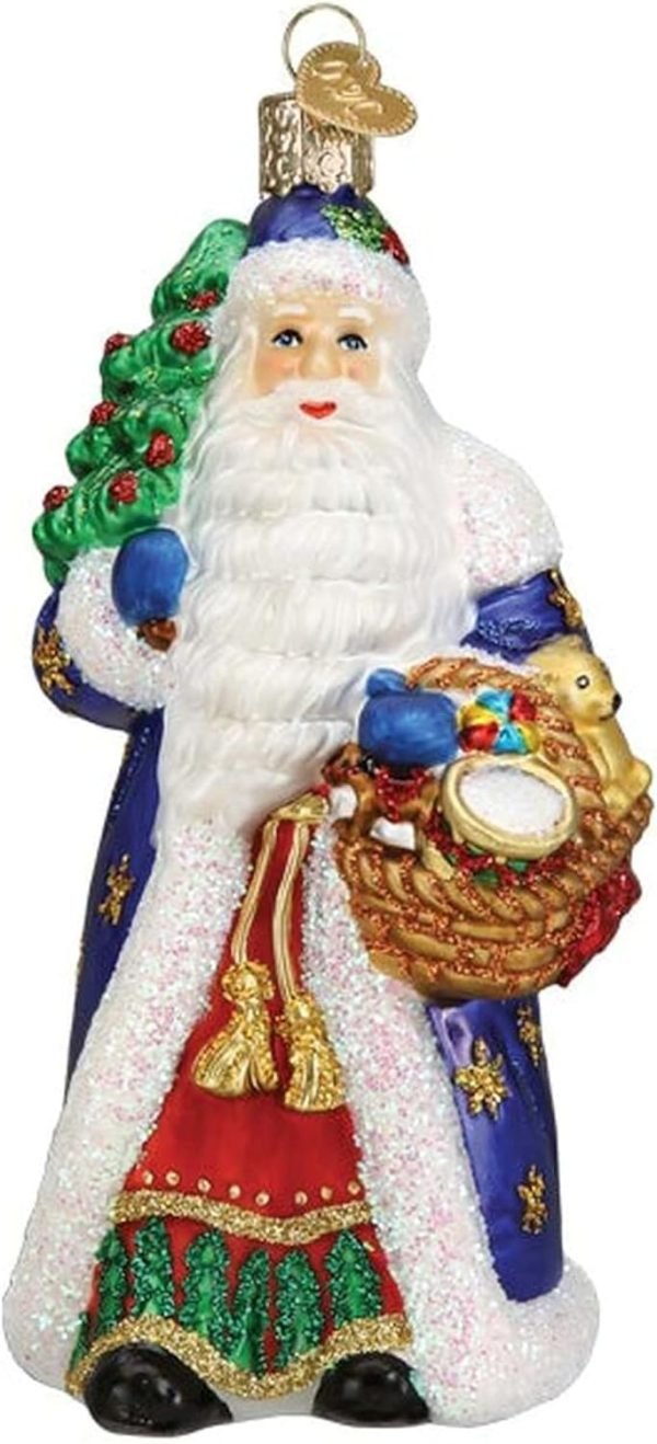 Goodsright Decor Old World Christmas Irish Santa Glass Blown Ornament for Christmas Tree