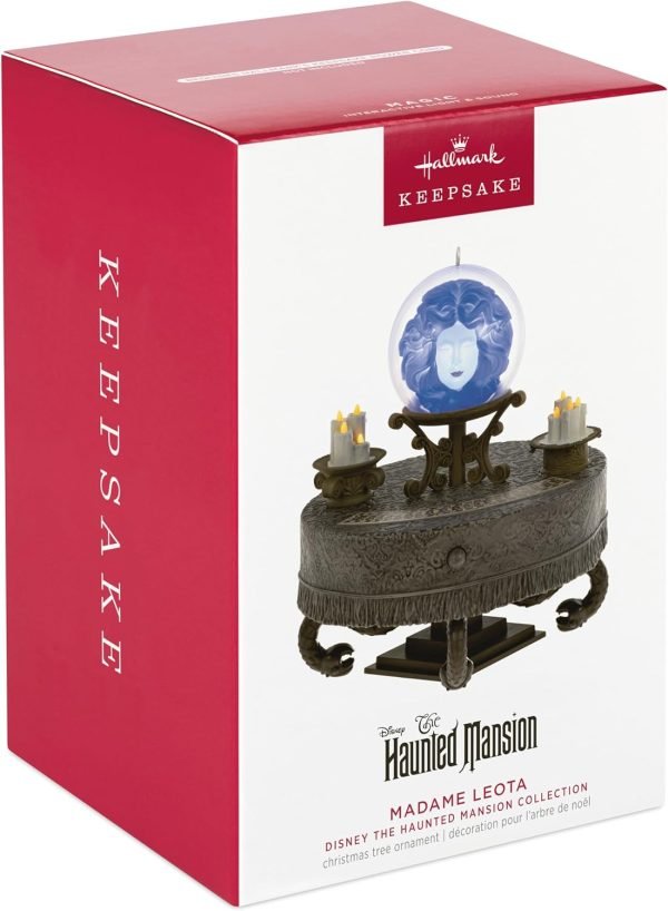 Goodsright Decor Keepsake Christmas Ornament , The Haunted Mansion Collection Madame Leota With Light and Sound, Gifts for Disney Fans