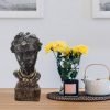 Goodsright Decor Men Resin Figurines Decoration Home Decor Vintage Crafts Vivid Human Ethnic African Statue Sculpture for Centerpieces Tabletop