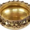 Goodsright Decor A Beautiful Pure Brass Urli Ethnic Traditional Bowl with Bells Showpiece, 1 Piece