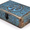 Goodsright Decor Wooden Jewelry Box, Tarot Box, Celestial Home Decor, Witch Box, Tree of Life, Trinket Box |Size- 8" x 5" x 2.5",| Decorative Storage Bin