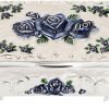 Goodsright Decor Metal Decorative Jewelry Box Vintage Treasure Chest Case Ornate Trinket Organizer Earrings Necklace Bracelet Storage Box Ring Holder Keepsake Box for Women Girls